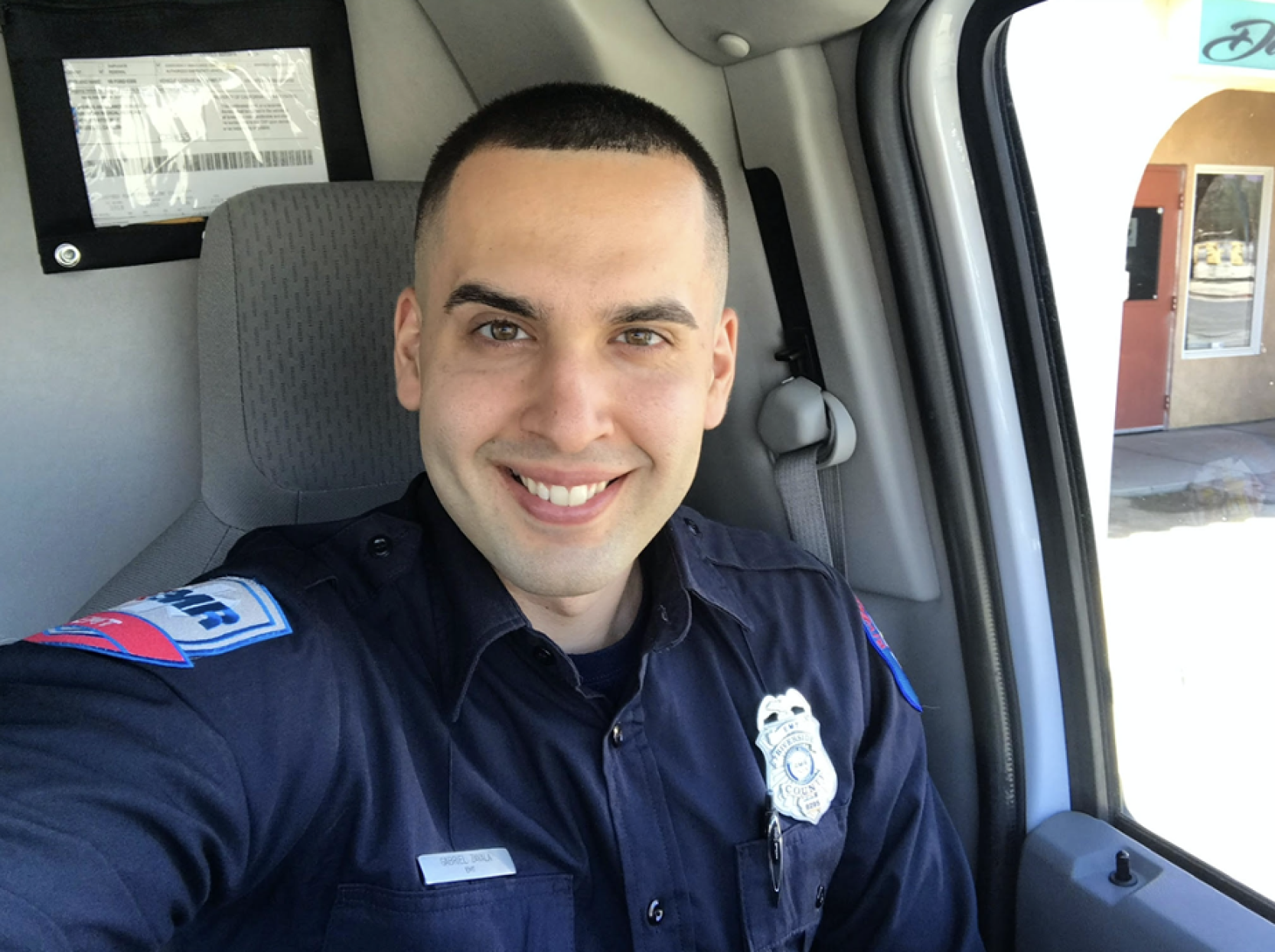 Gabriel Zavala, a Crafton Hills College paramedic student.